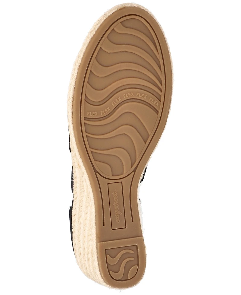 Easy Street Women's Pari Slip-On Espadrille Wedges Sandals