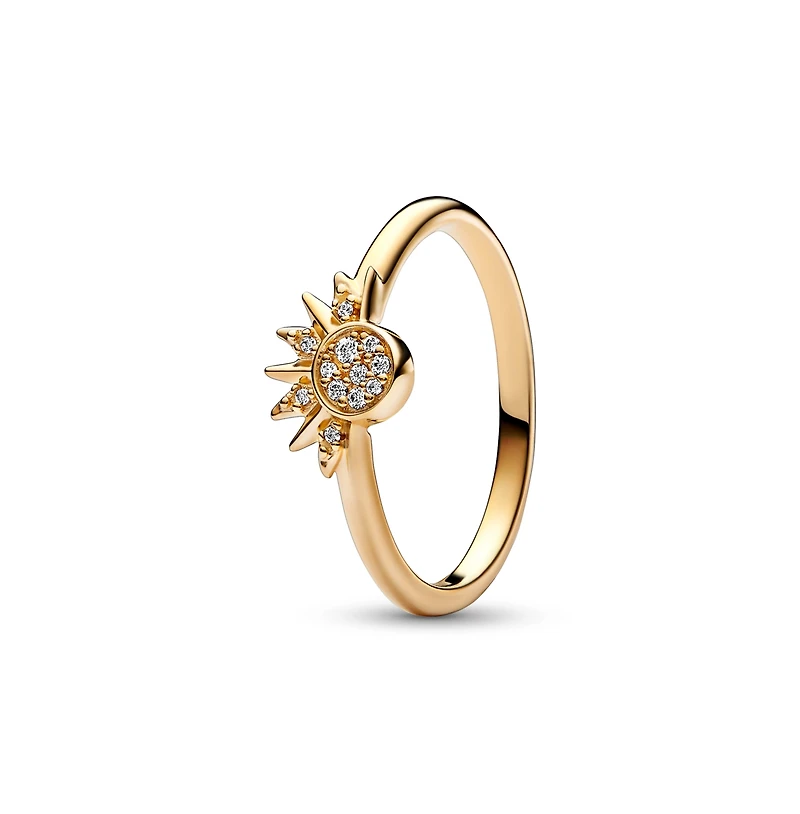 Pandora Cubic Zirconia Moments Celestial Sparkling Sun Ring