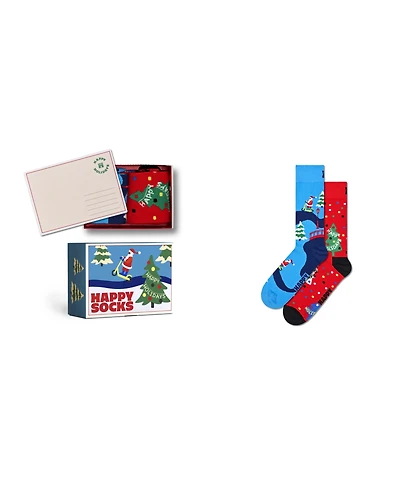 Happy Socks Men's Holidays Gift Set, Pack of 2