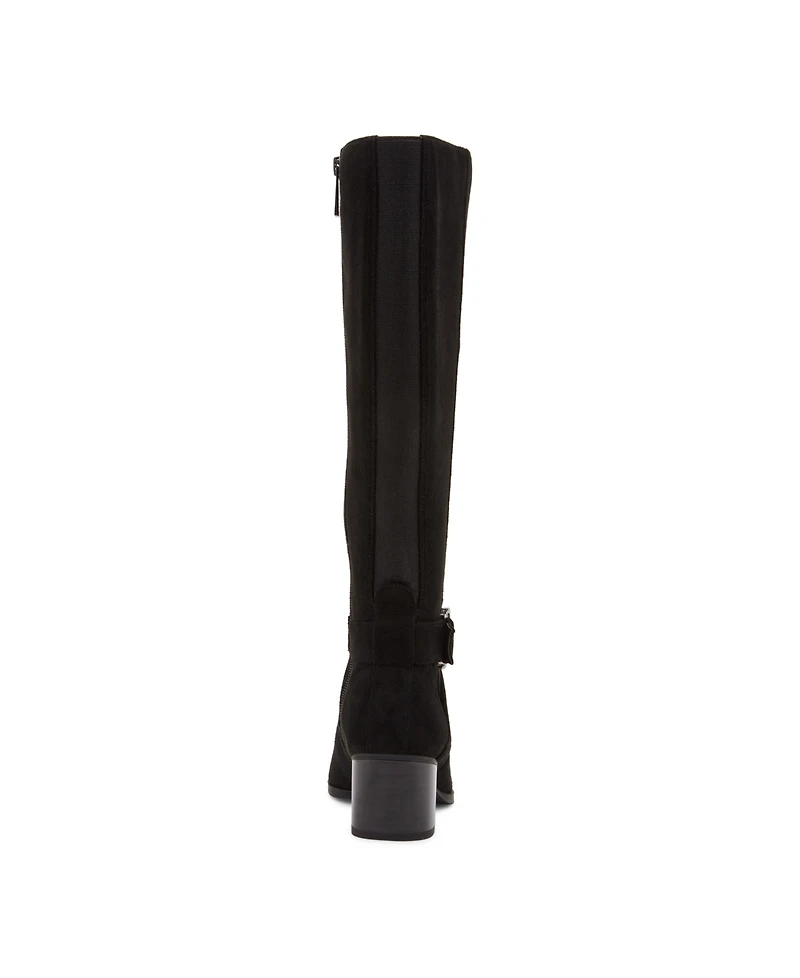 Anne Klein Women's Maelie Knee High Microsuede Regular Calf Boots