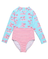 Toddler, Child Girls Lighthouse Island Sustainable Ls Surf Suit