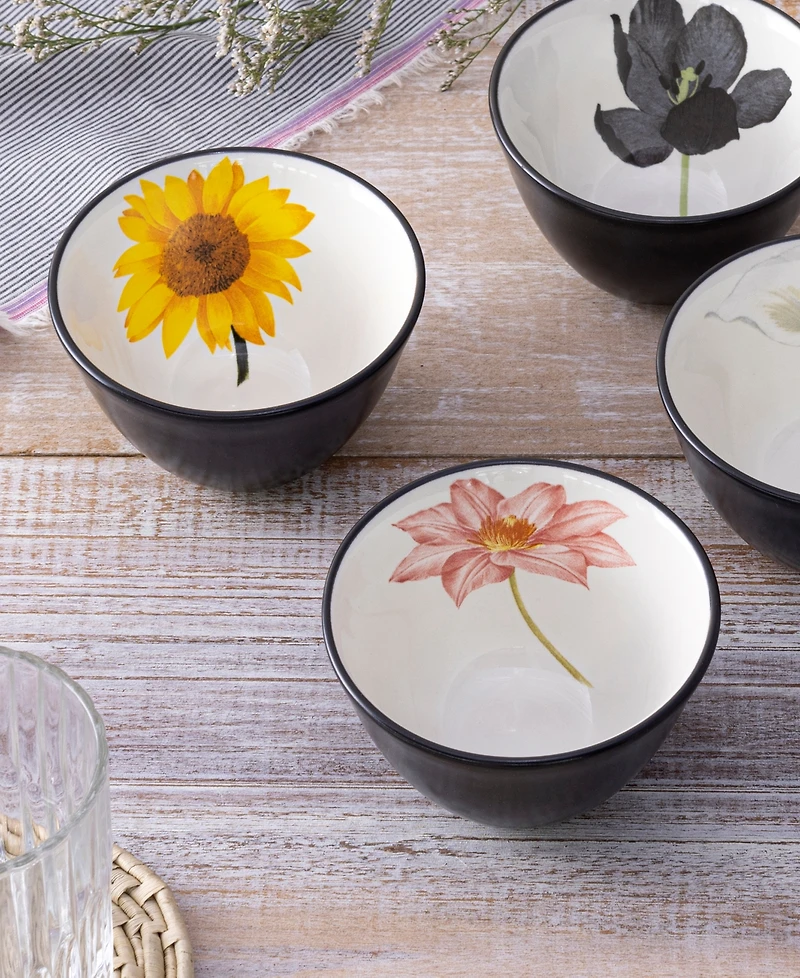 Noritake Colorwave Floral Set of 4 Mini Bowls