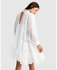 Belle & Bloom Women's Unforgettable Oversized Lace Mini Dress