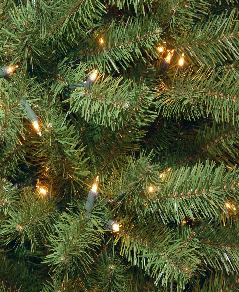 National Tree Company 9' Power Connect North Valley Spruce Tree with Light Parade Led Lights