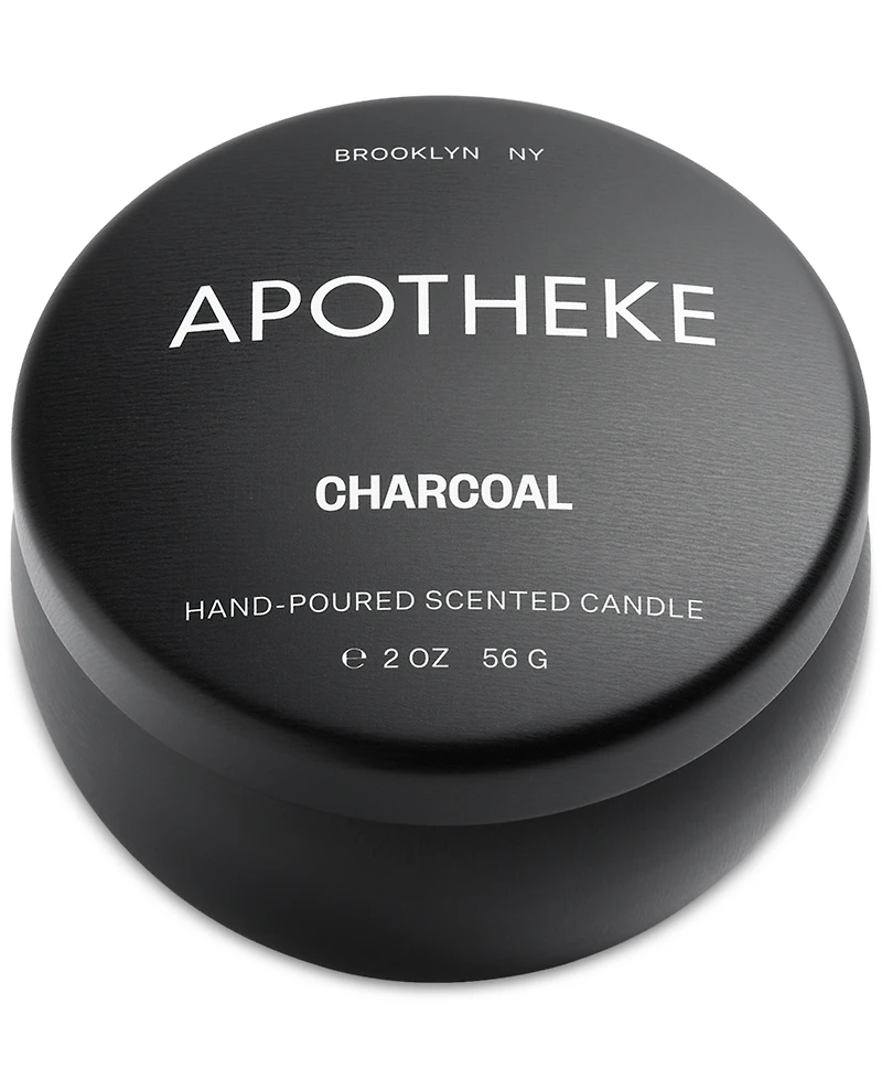 Free 2 oz. Charcoal Mini Scented Candle Tin with any $75 Apotheke purchase