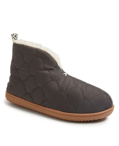 Dearfoams Women's Warm Up Bootie House Shoe Boot Slipper