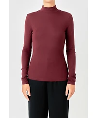 endless rose Women's Mock Neck Top