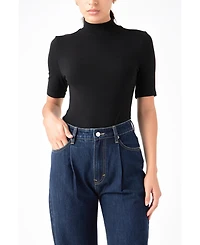 Women's Soft Mock Neck Bodysuit