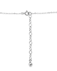 Giani Bernini Cubic Zirconia Textured Heart Pendant Necklace in Sterling Silver, 16" + 2" extender, Created for Macy's