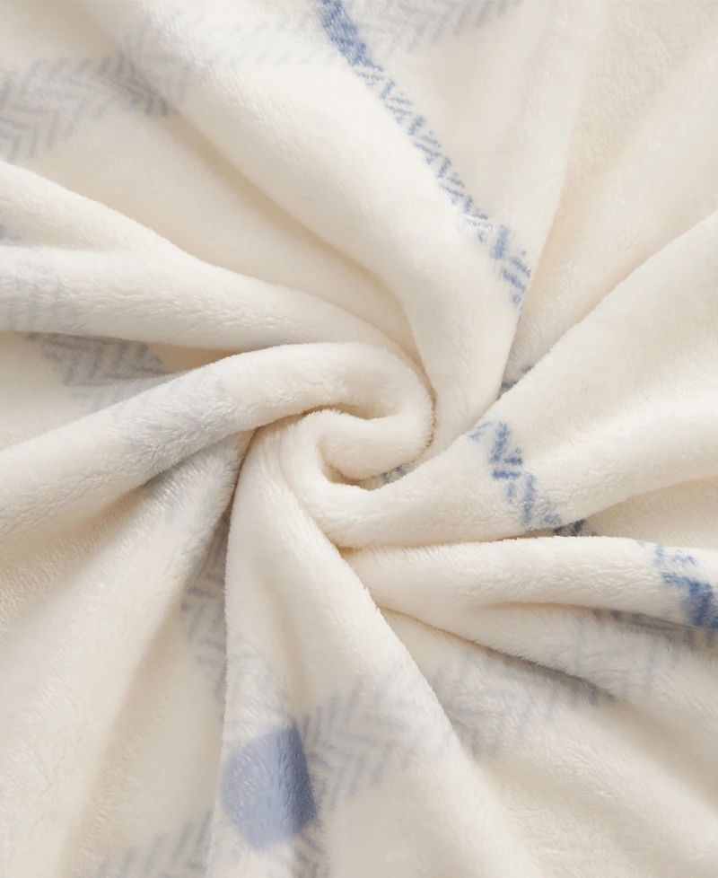 Lucky Brand Palmdale Plaid Cozy Plush Throw, 50" x 70"