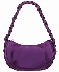 Nina Braided Crystal Hobo Bag