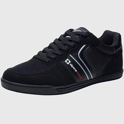 Alpine Swiss Men's Liam Fashion Sneakers Suede Trim Low Top Lace Up Tennis Shoes