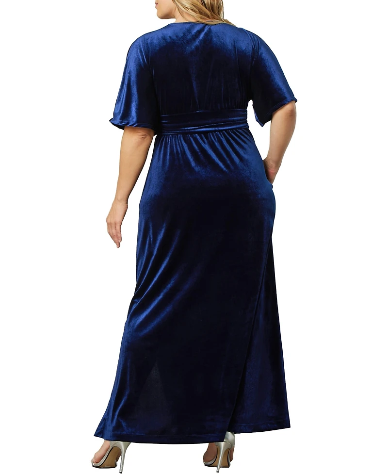Kiyonna Plus Verona Velvet Evening Gown