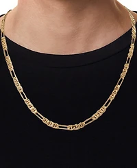Mariner & Figaro Link 22" Chain Necklace (4mm) in 10k Gold