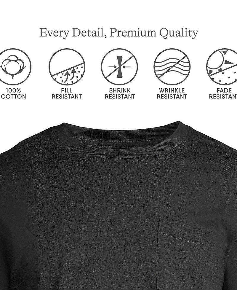 Lands' End Men's Tall Super-t Short Sleeve T-Shirt with Pocket