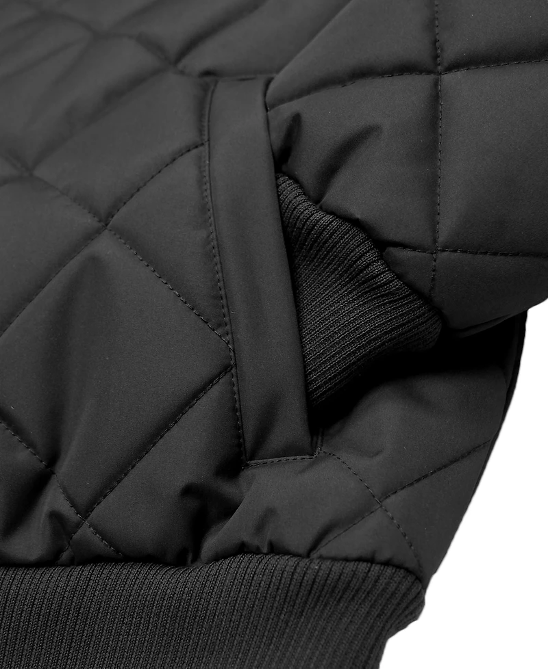 Spire By Galaxy Men's Quilted Bomber Jacket