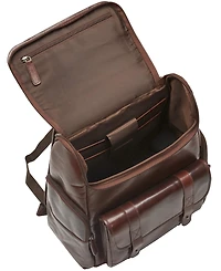 Mancini Men's Buffalo Backpack with Zippered Laptop, Tablet Compartment