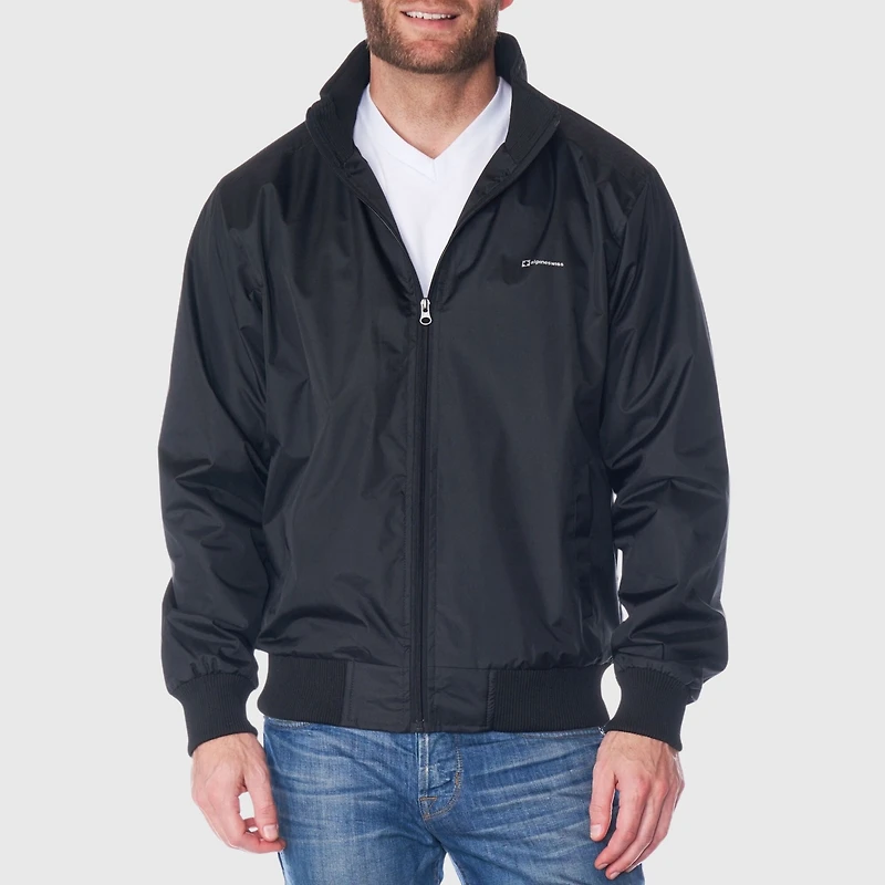 Alpine Swiss Men's Lightweight Bomber Jacket Casual Windbreaker Varsity Coat