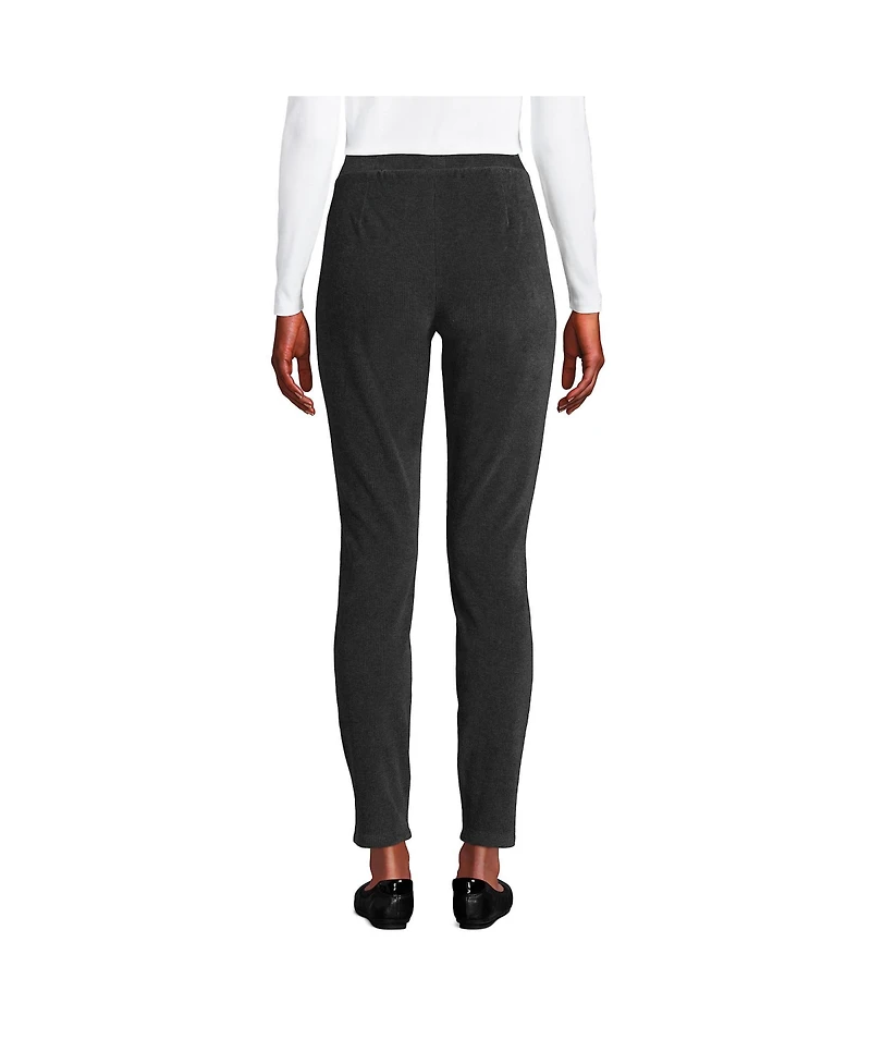 Lands' End Women's Sport Knit High Rise Corduroy Leggings