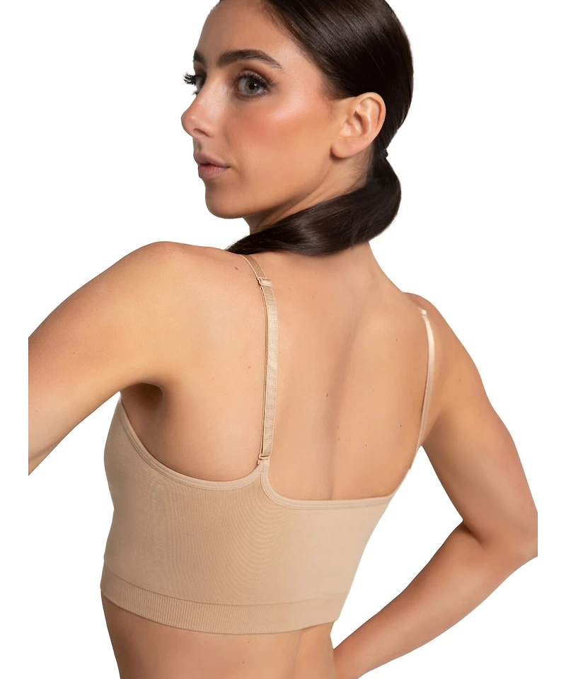 Capezio Women's Seamless Convertible Longline Bra