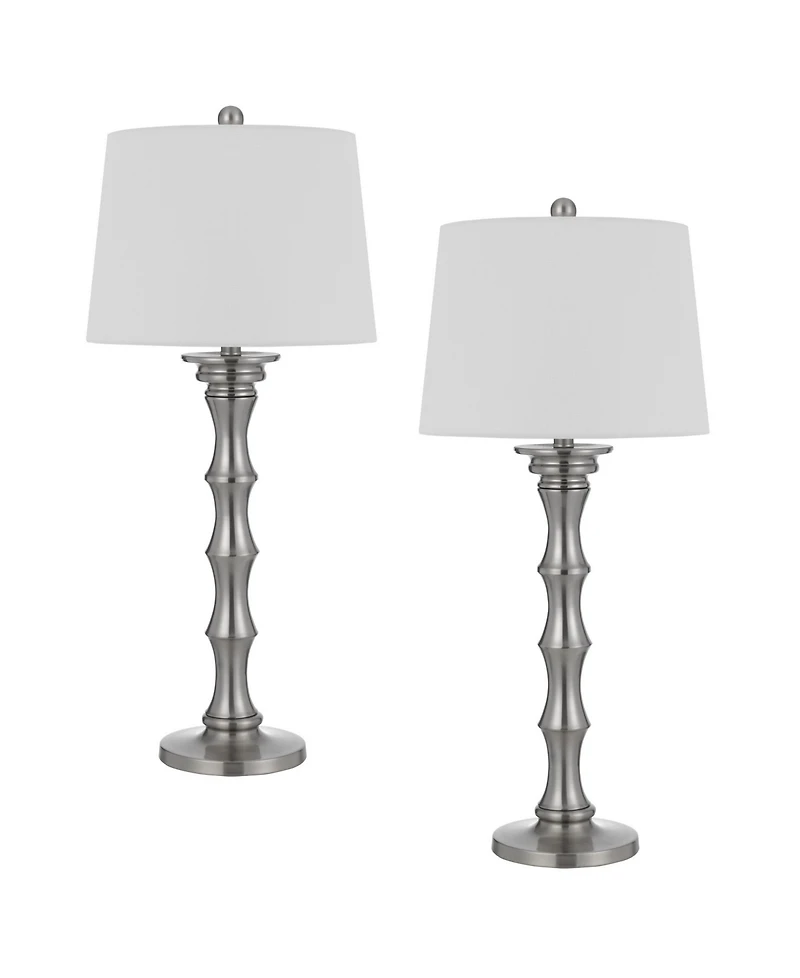 32" Height Metal Table Lamp Set
