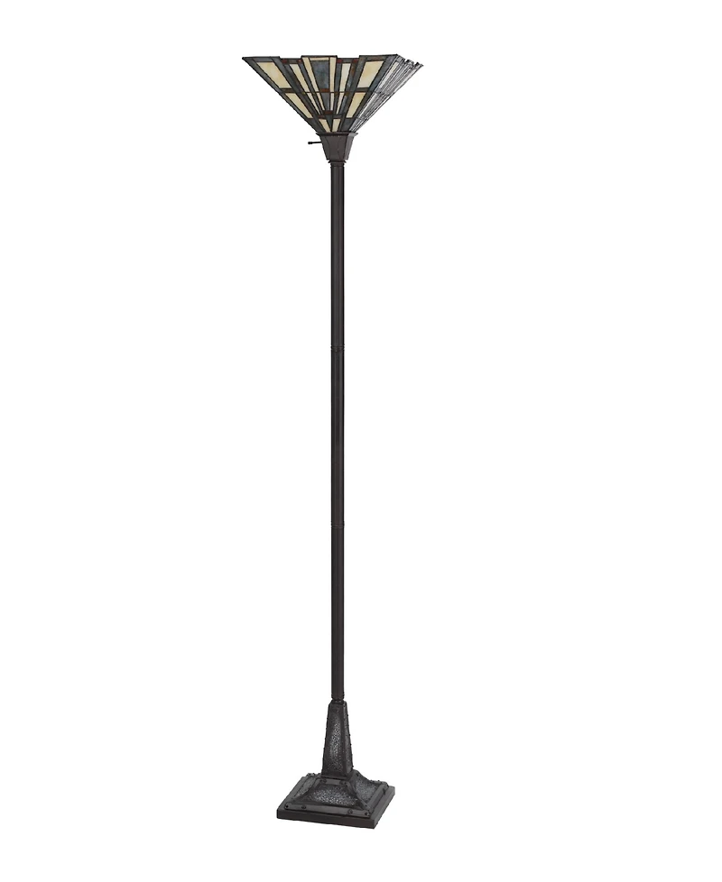 72" Height Metal and Resin Torchiere
