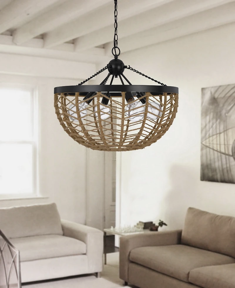 Lillington 4 Light 20.375" Height Metal Pendant
