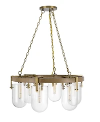Stovall 6 Light 14" Height Metal Chandelier