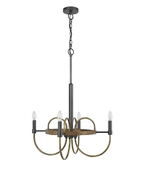 Seagrove 4 Light 29" Height Metal Chandelier