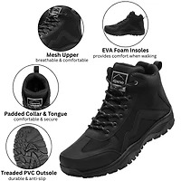 Alpine Swiss Men's Brent Lightweight Hiking Boots | Durable Outdoor Walking Shoes with Enhanced Grip & Comfortable Fit (Runs Large – Down)