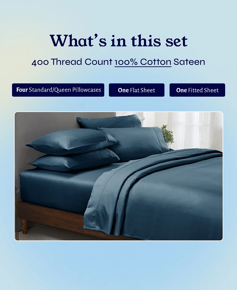 6 Piece Sheet Set with 4 Pillowcases
