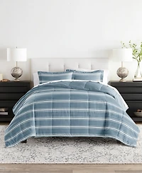 ienjoy Home Ultra Soft Stripe Reversible 2- Pc. Comforter Set, Twin