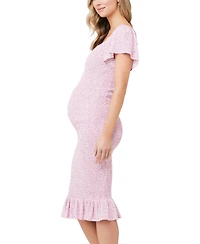 Ripe Maternity Selma Nursing Shirred Dress