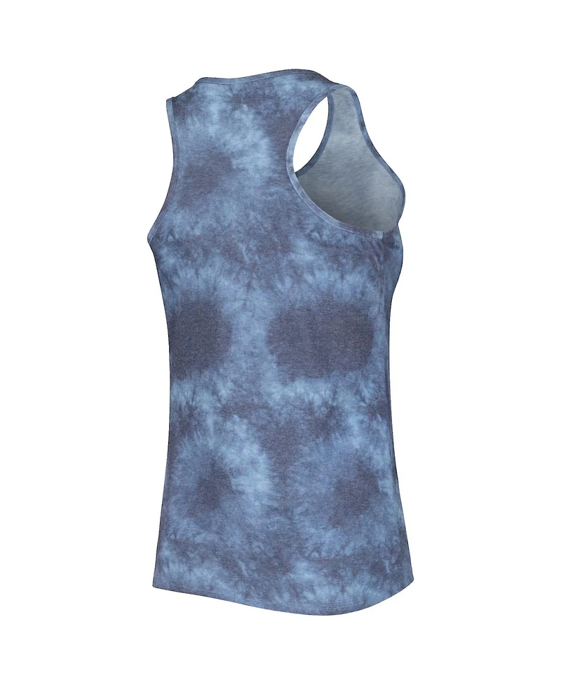 Women's Concepts Sport Navy Notre Dame Fighting Irish Billboard Tie-Dye Tank Top and Shorts Set