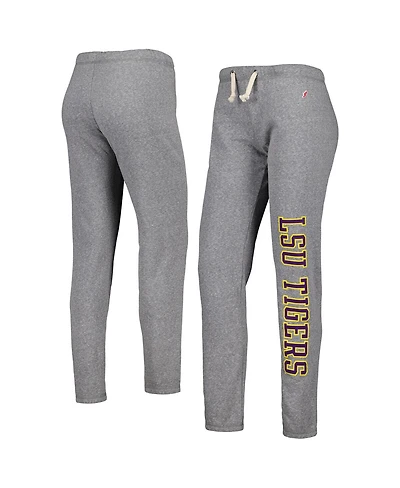 Women's League Collegiate Wear Heather Gray Lsu Tigers Victory Springs Tri-Blend Jogger Pants