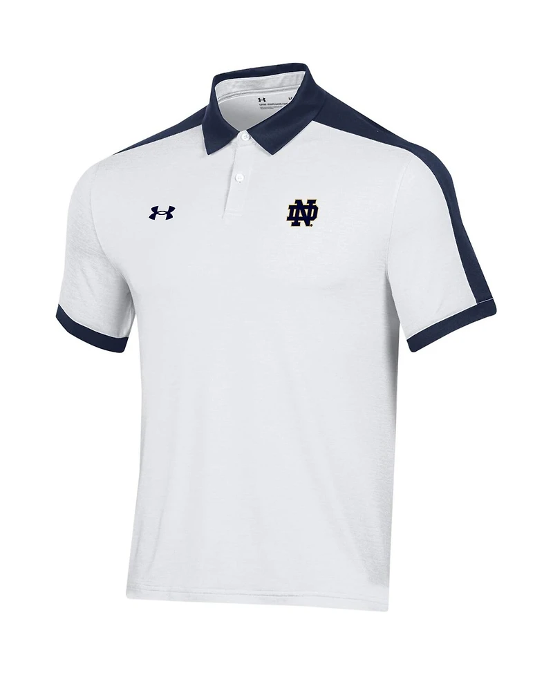 Men's Under Armour White Notre Dame Fighting Irish Trophy Polo Shirt
