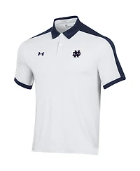 Men's Under Armour White Notre Dame Fighting Irish Trophy Polo Shirt