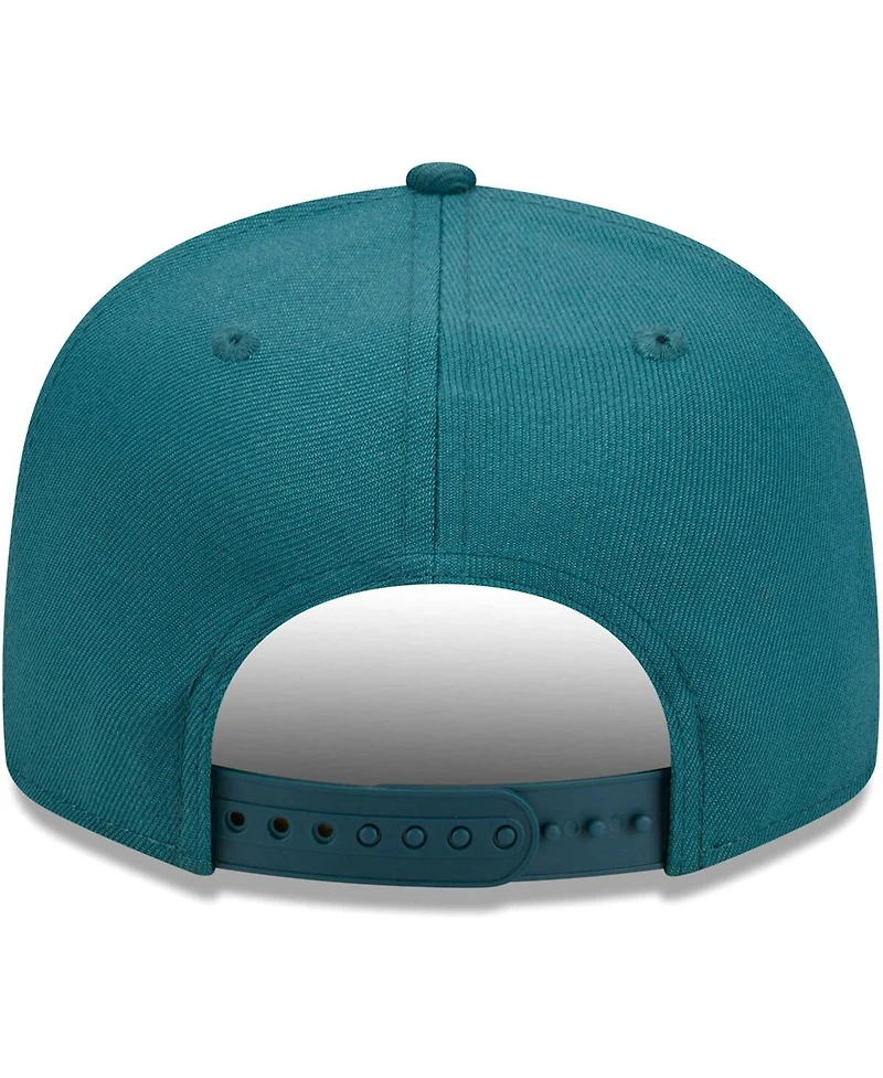 Men's New Era Midnight Green Philadelphia Eagles Main Script 9FIFTY Snapback Hat