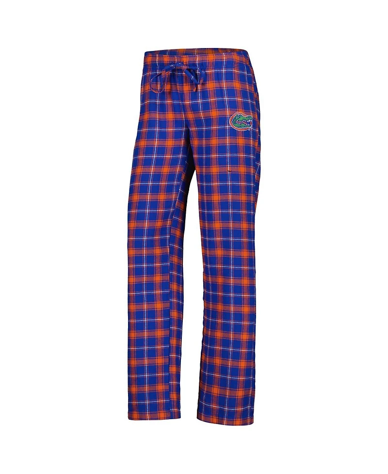 Women's Concepts Sport Royal, Orange Florida Gators Arctic T-shirt and Flannel Pants Sleep Set
