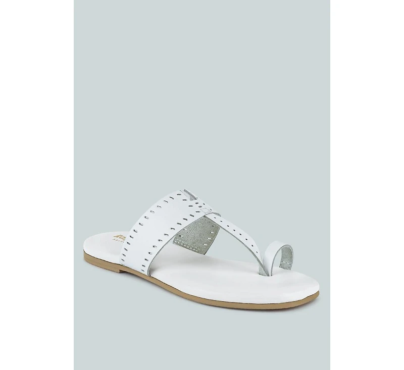 Mila Womens Toe Ring Thong Slip On flats