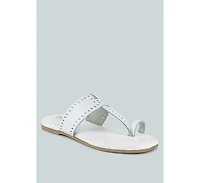 Mila Womens Toe Ring Thong Slip On flats