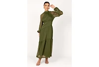 Women's Petal and Pup Julip Sheer Long Sleeve Maxi Dress