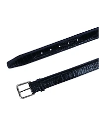 Trafalgar Men's 30mm Mock Alligator Embossed Italian Leather Belt