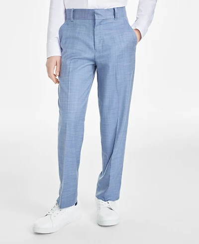 Tommy Hilfiger Big Boys Stretch Sharkskin Machine Washable Suit Pants