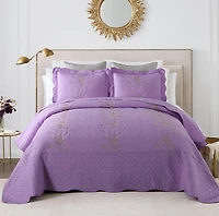 MarCielo 3 Piece Lightweight Bedspread Quilt Set Lapaz