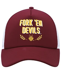 Men's adidas Maroon Arizona State Sun Devils Phrase Foam Front Trucker Adjustable Hat