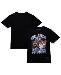 Men's Mitchell & Ness Penny Hardaway Black Orlando Magic Hardwood Classics Bling Concert Player T-shirt
