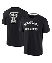 Men's and Women's Fanatics Signature Black Texas Tech Red Raiders Super Soft Short Sleeve T-shirt