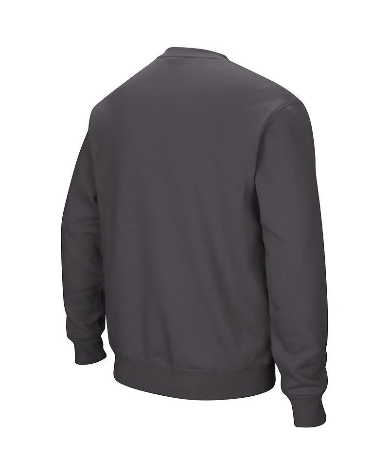Men's Colosseum Charcoal Virginia Tech Hokies Arch & Logo Pullover Sweatshirt