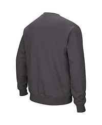 Men's Colosseum Charcoal Virginia Tech Hokies Arch & Logo Pullover Sweatshirt